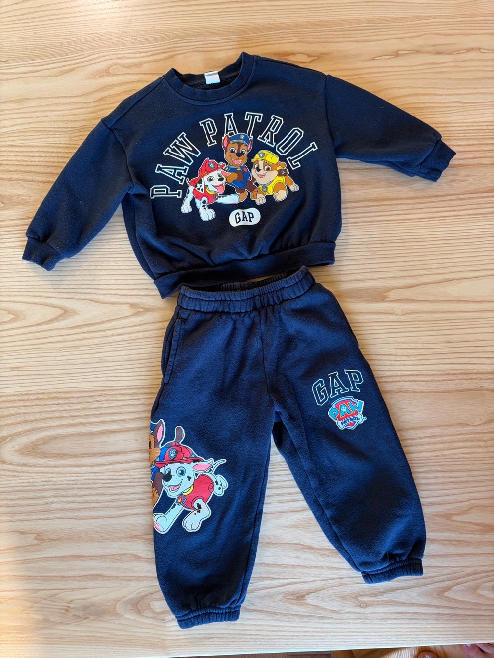 GAP Kids Navy Paw Patrol Sweatshirt & Jogger Set